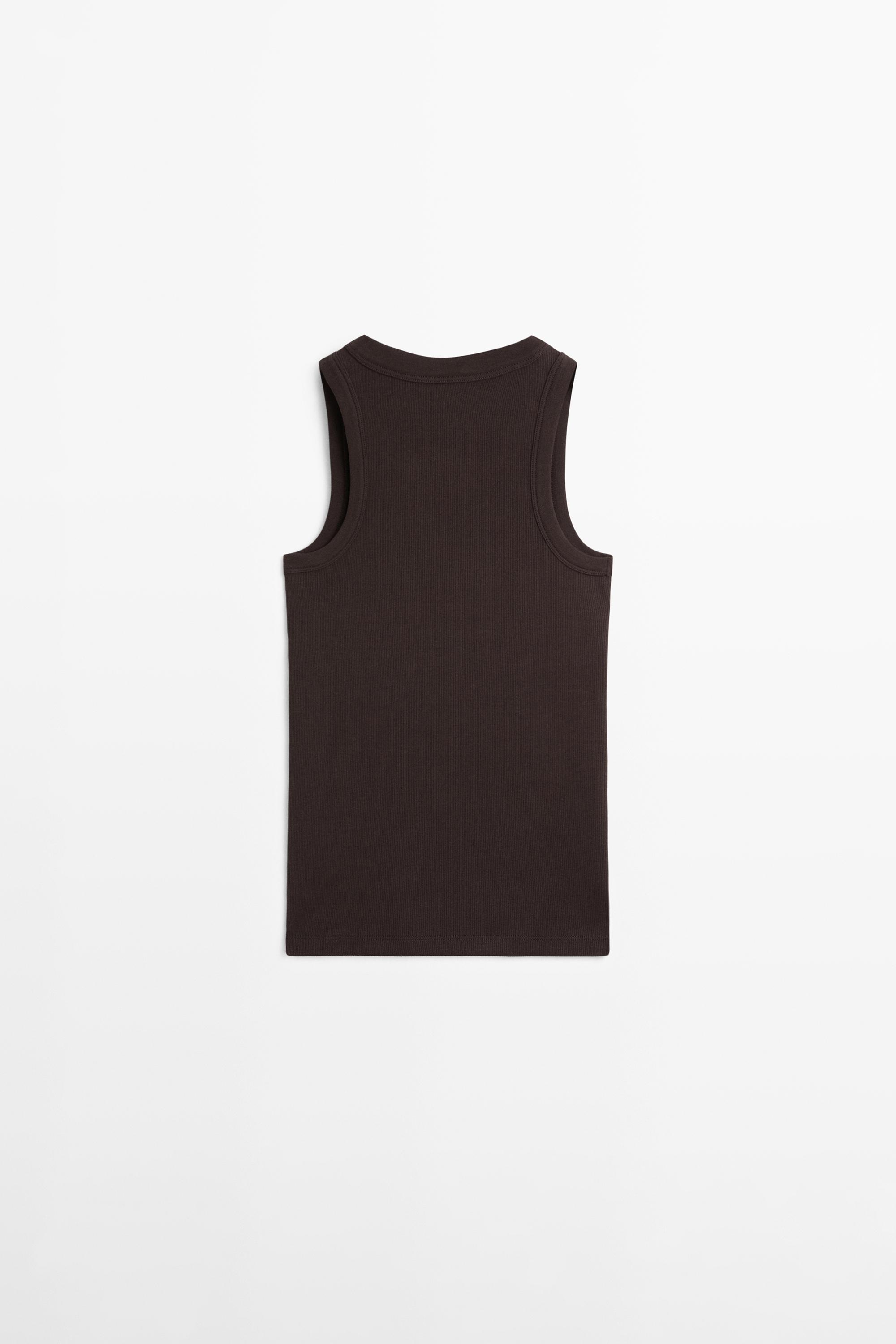 Cotton blend halter top