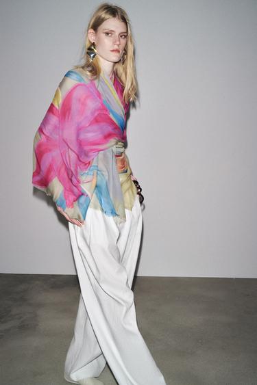 FOULARD IMPRIMÉ MODAL - Multicolore de Zara - Image 0