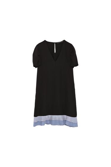 DRESS WITH FRILLED HEM