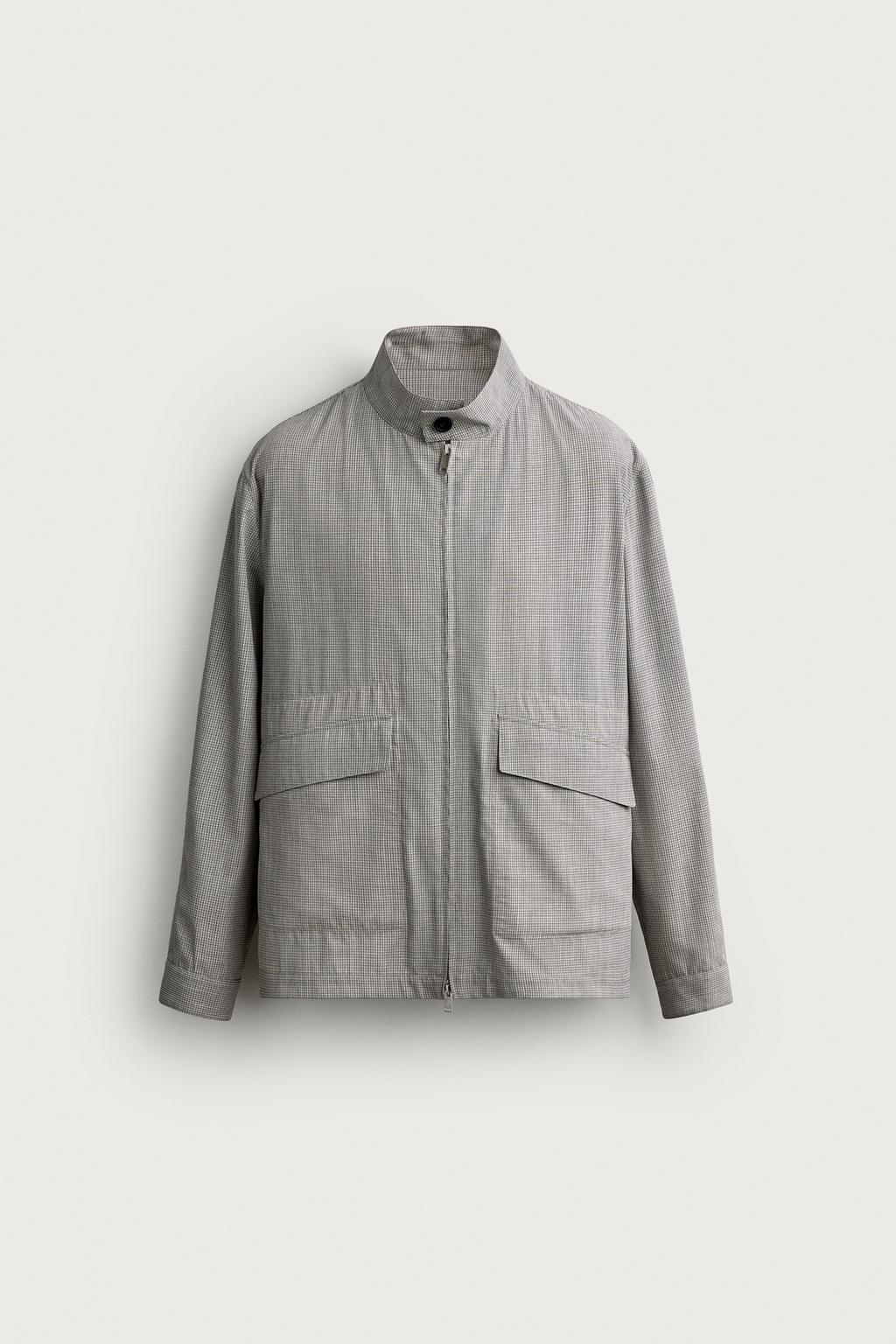 CHECK REGULAR FIT JACKET