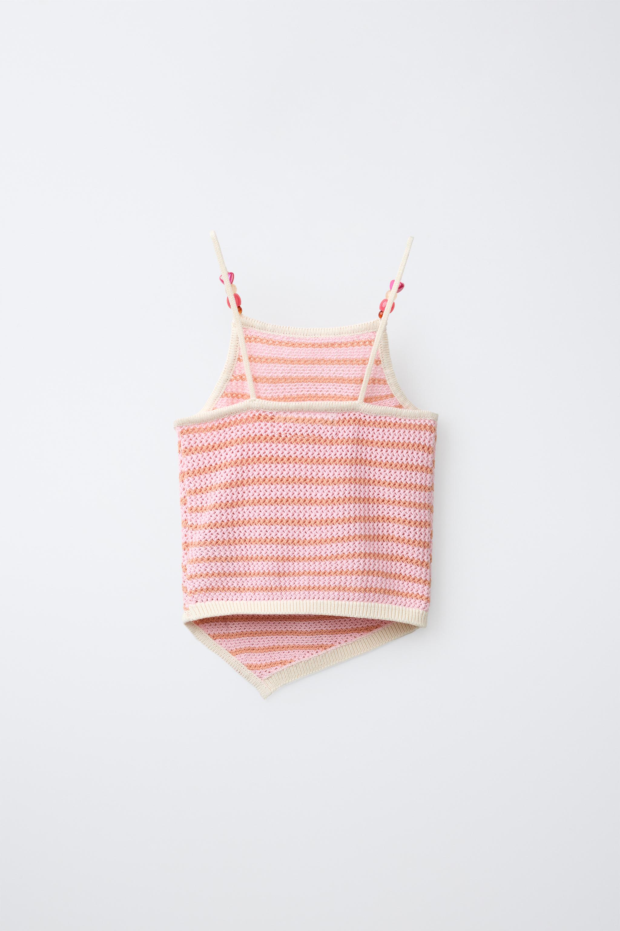 ASYMMETRIC STRIPED KNIT TOP