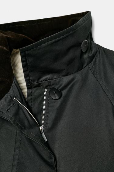 PARKA CAPUCHA ZW COLLECTION - Gris antracita de Zara