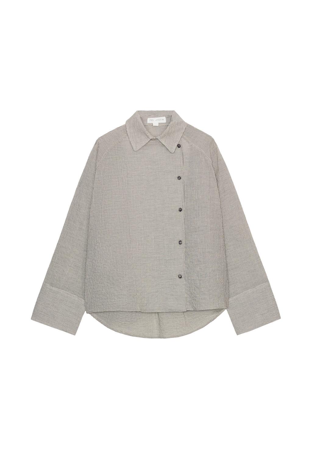 ZW COLLECTION ASYMMETRIC BUTTON-UP SHIRT - image 3