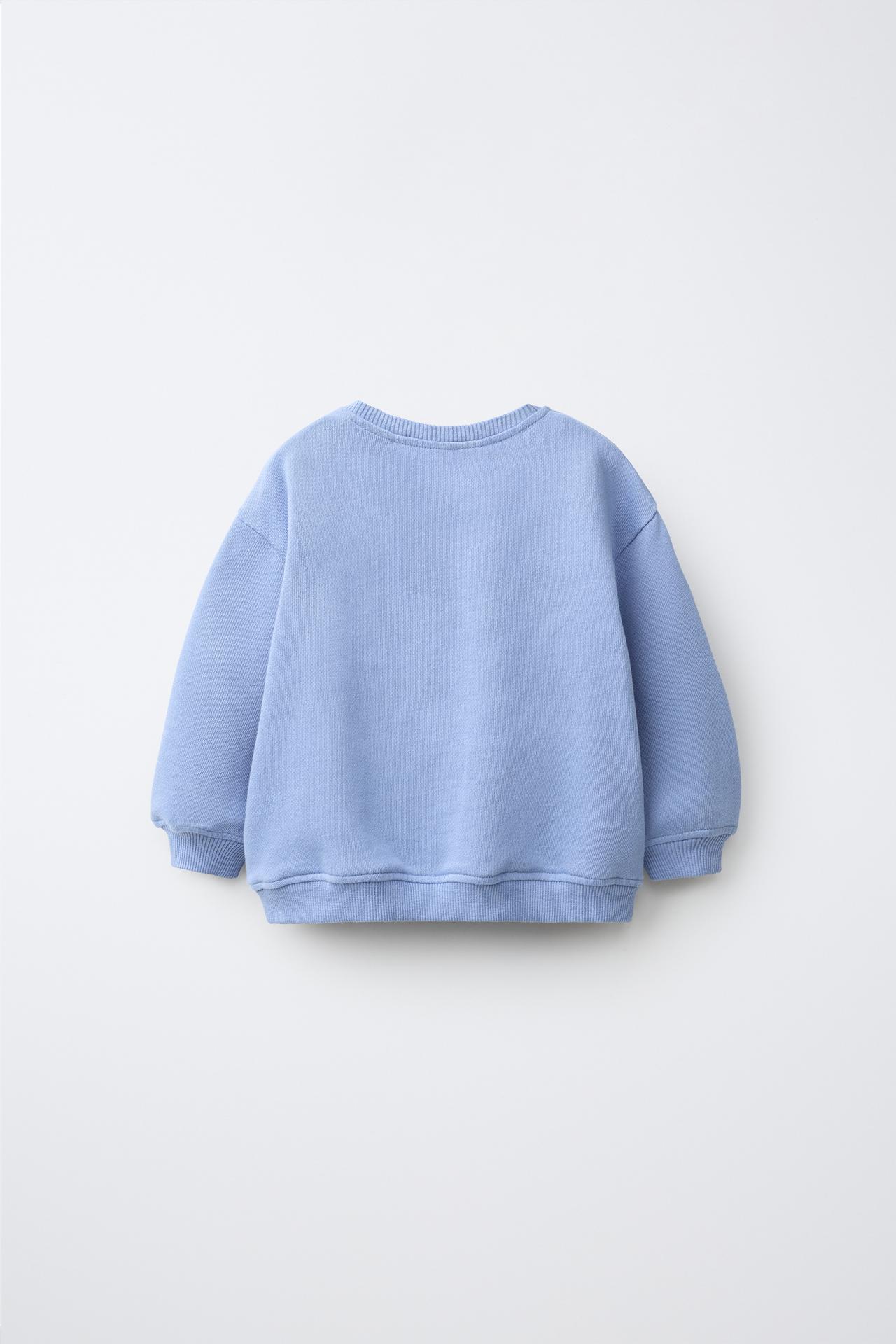 PATCHWORK HOUSE SWEATSHIRT — Bluish
