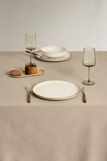 NAPPE COTON EFFET DÉLAVÉ - VERDÂTRE de Zara - Image 1