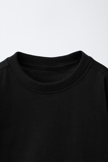 PLAIN MEDIUM WEIGHT T-SHIRT - Black by Zara - Image 2