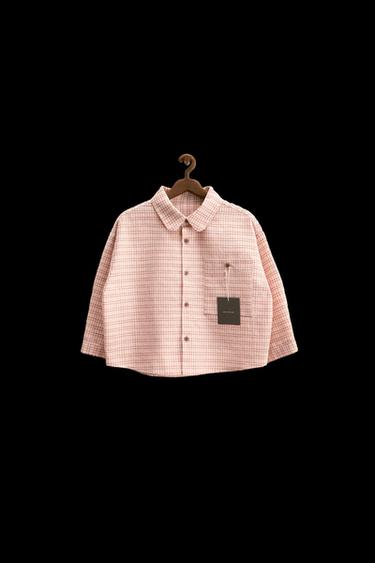 Zara ZARA TIMELESS - PLAID SHIRT - Salmon