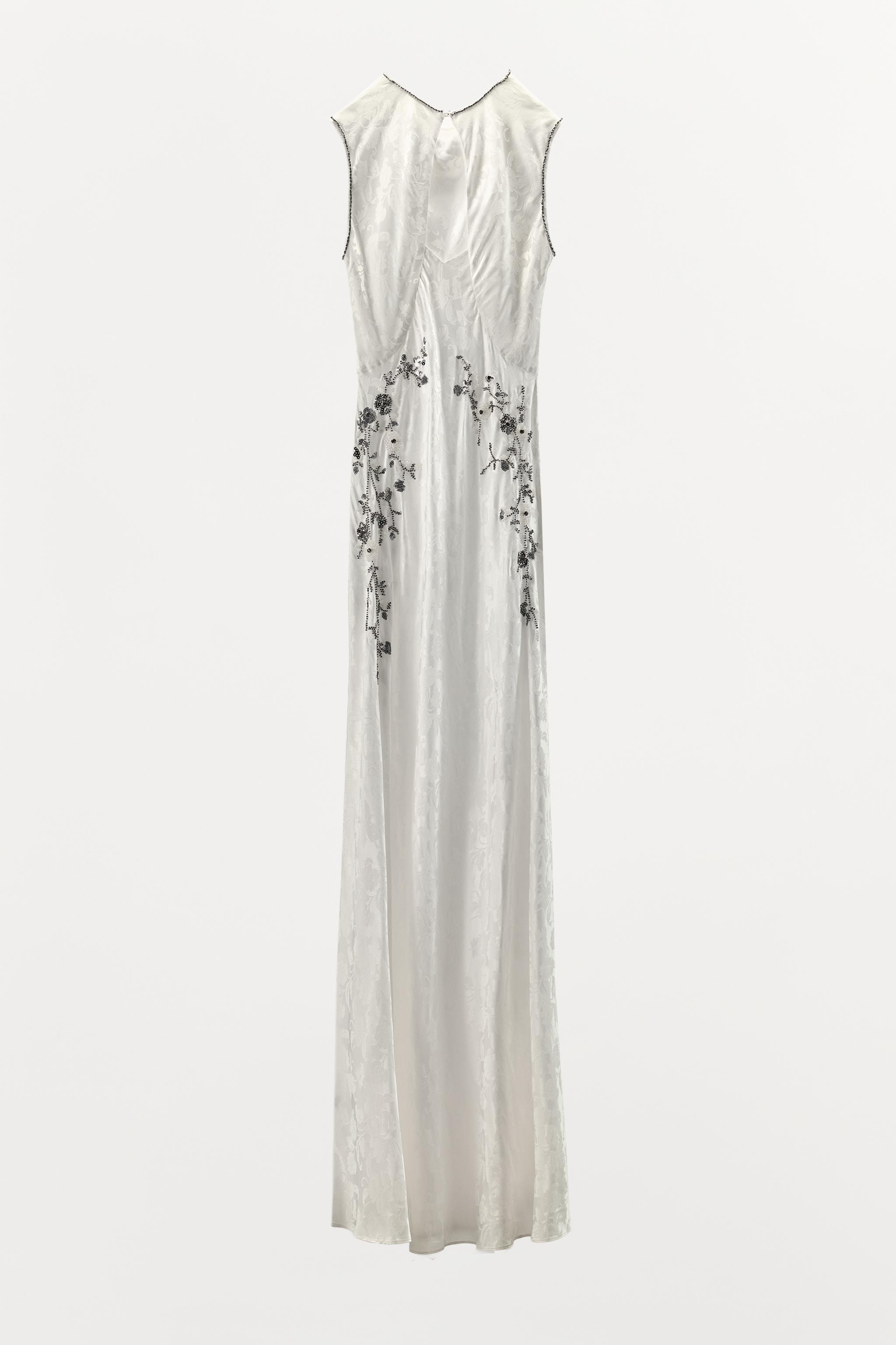 ROBE LONGUE JACQUARD FANTASIE PAILLETTES