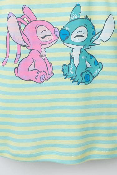 2-6 YEARS/ STRIPED T-SHIRT AND BERMUDA SHORTS PYJAMAS STITCH & ANGEL © DISNEY - Turquoise by Zara - Image 5