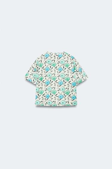 2-14 YEARS / LIMITED EDITION FLORAL PRINT BLOUSE - Mid-ecru by Zara - Image 1