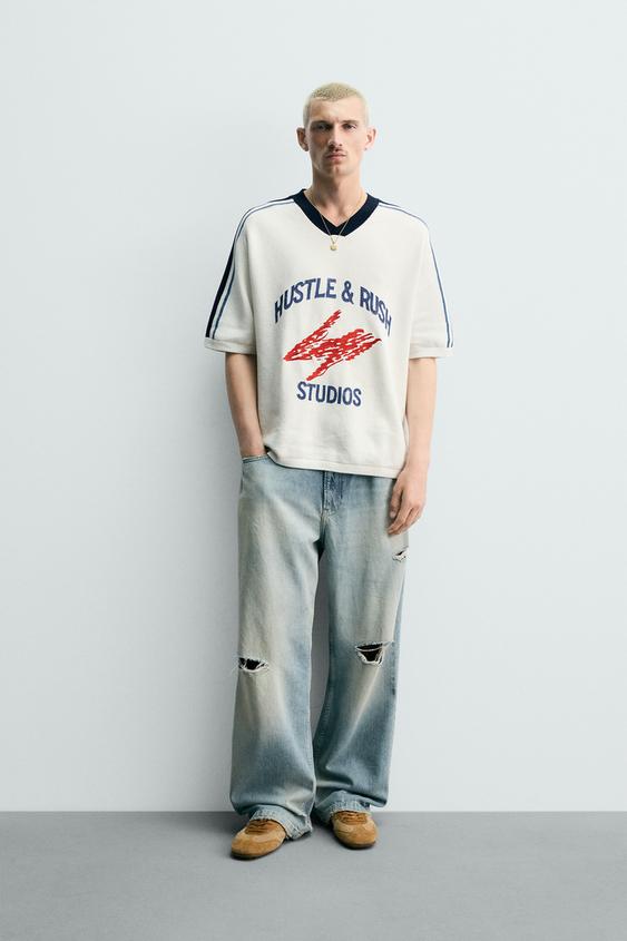RETRO STRIPE KNIT T-SHIRT from Zara - $69.90