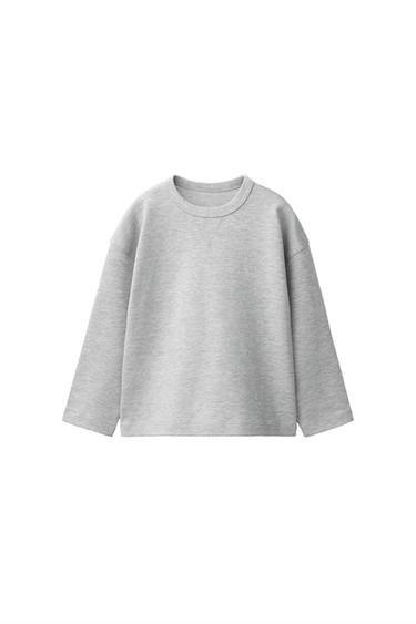 INTERLOCK PLAIN T-SHIRT - Grey marl by Zara