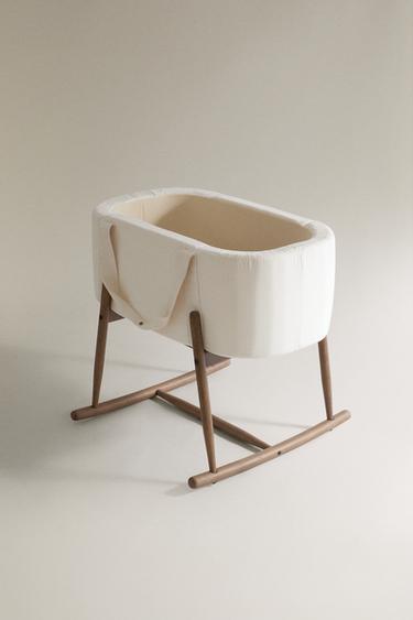 BEECH WOOD BABY MOSES BASKET | CHARLIE CRANE - Brown by Zara - Image 0