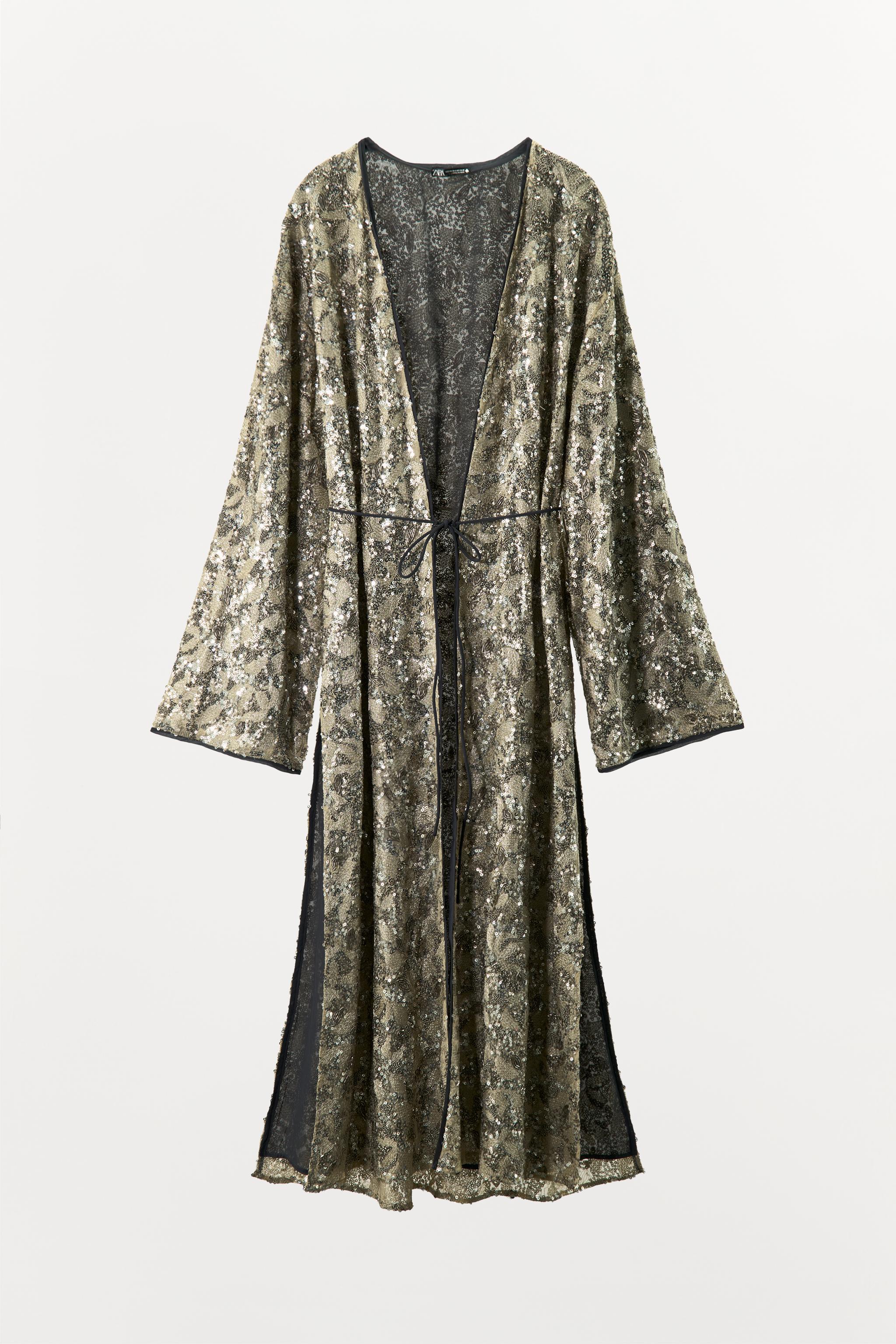 Cheapest Kimono von Zara, Pailetten