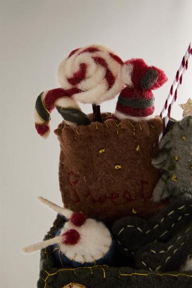 FELT GAME BOX CHRISTMAS TREE DECORATION - Multicoloured by Zara - Image 2