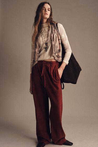 BEADED WAISTCOAT ZW COLLECTION - Dusty pink by Zara