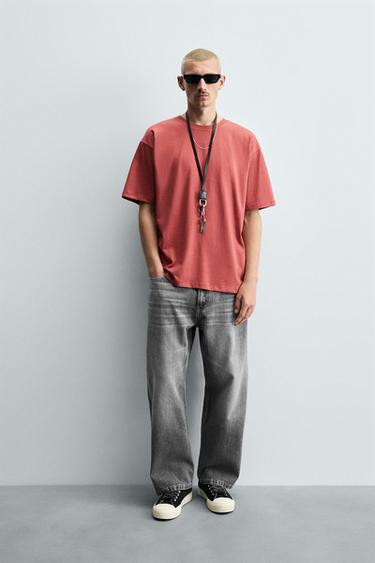 JEANS BAGGY FIT - Gris de Zara - Imagen 0