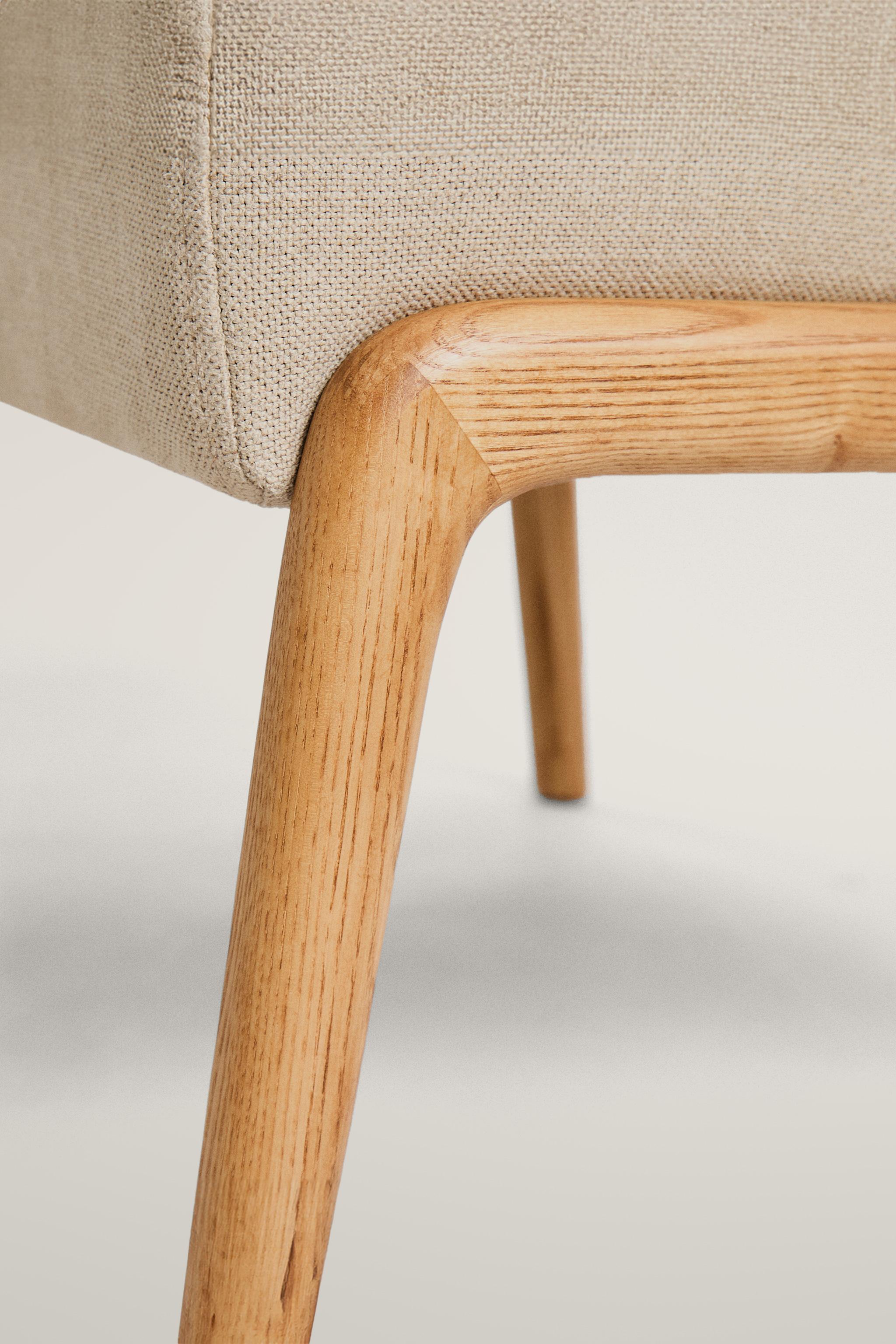 TABOURET REPOSE-PIEDS FRÊNE LIN