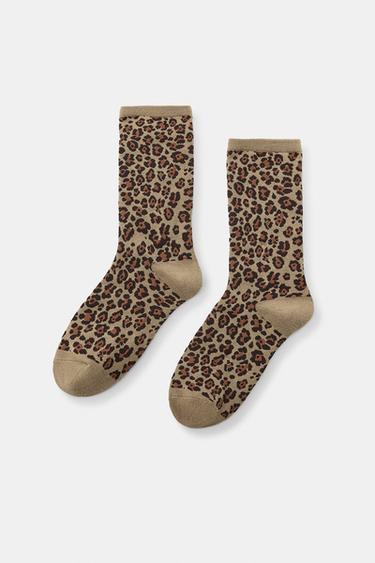 ANIMAL PRINT SOCKS - Leopard by Zara