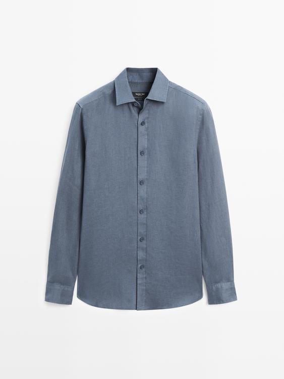 100% linen regular fit shirt