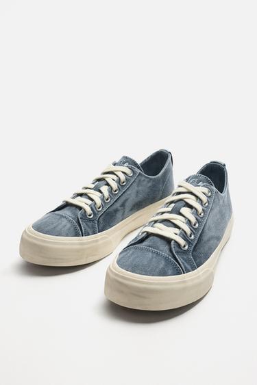 FABRIC TRAINERS - Blue by Zara - Image 4