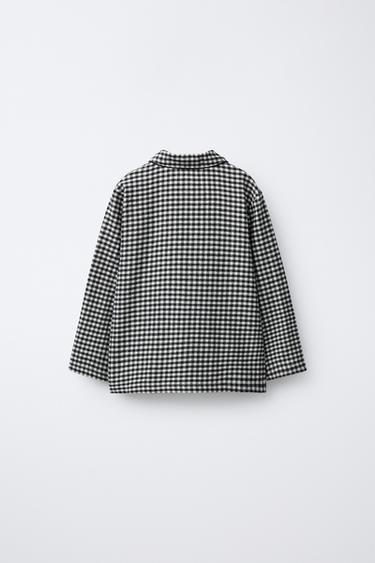 AGES 3-6 / GINGHAM PYJAMAS - Black / Ecru by Zara - Image 2