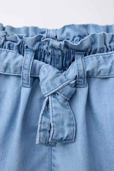 LOOSE-FITTING DENIM BERMUDA SHORTS - Blue by Zara - Image 2