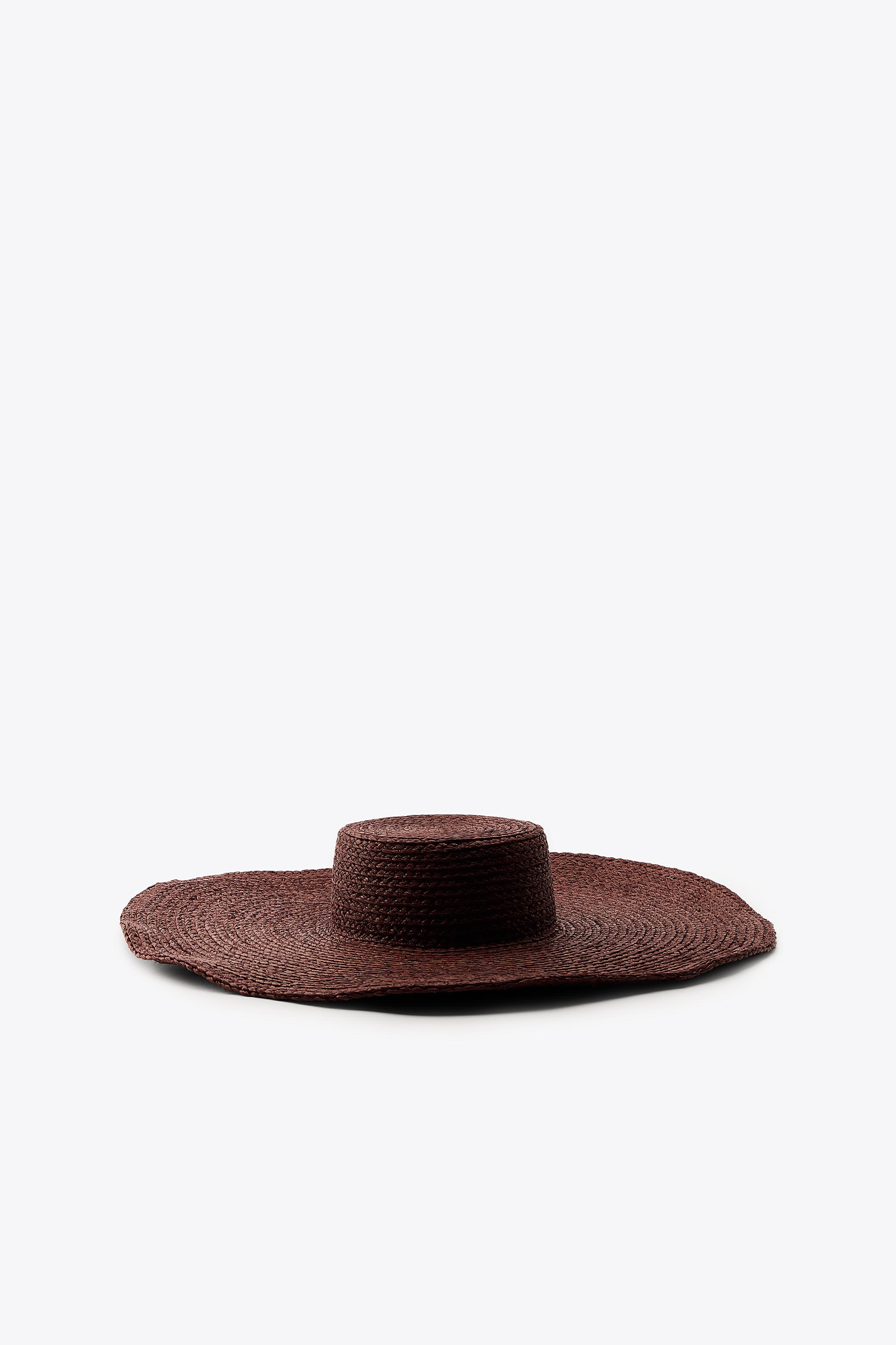 RAFFIA PICTURE HAT - Brown | ZARA United States RAFFIA PICTURE HAT - Brown | ZARA United States