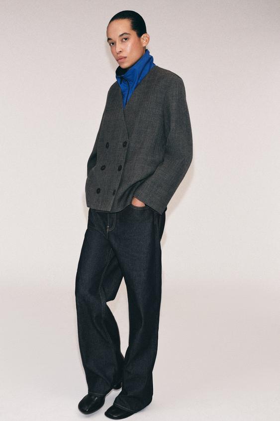 Блейзер из шерсти — ZW COLLECTION — СЕРЫЙ от Zara — изображение 0