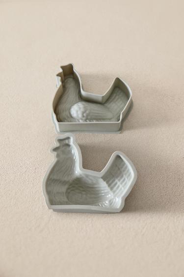 HØNE BAGEFORMSÆT (SÆT MED 2) - gråblå fra Zara