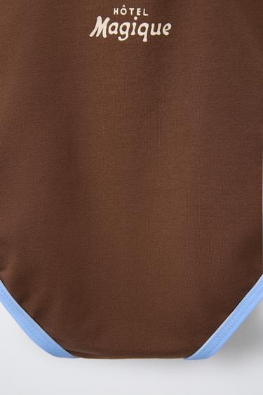 2-6 ANS/ MAILLOT DE BAIN LISERÉS CONTRASTE HÔTEL MAGIQUE © X ZARA - Marron de Zara - Image 3