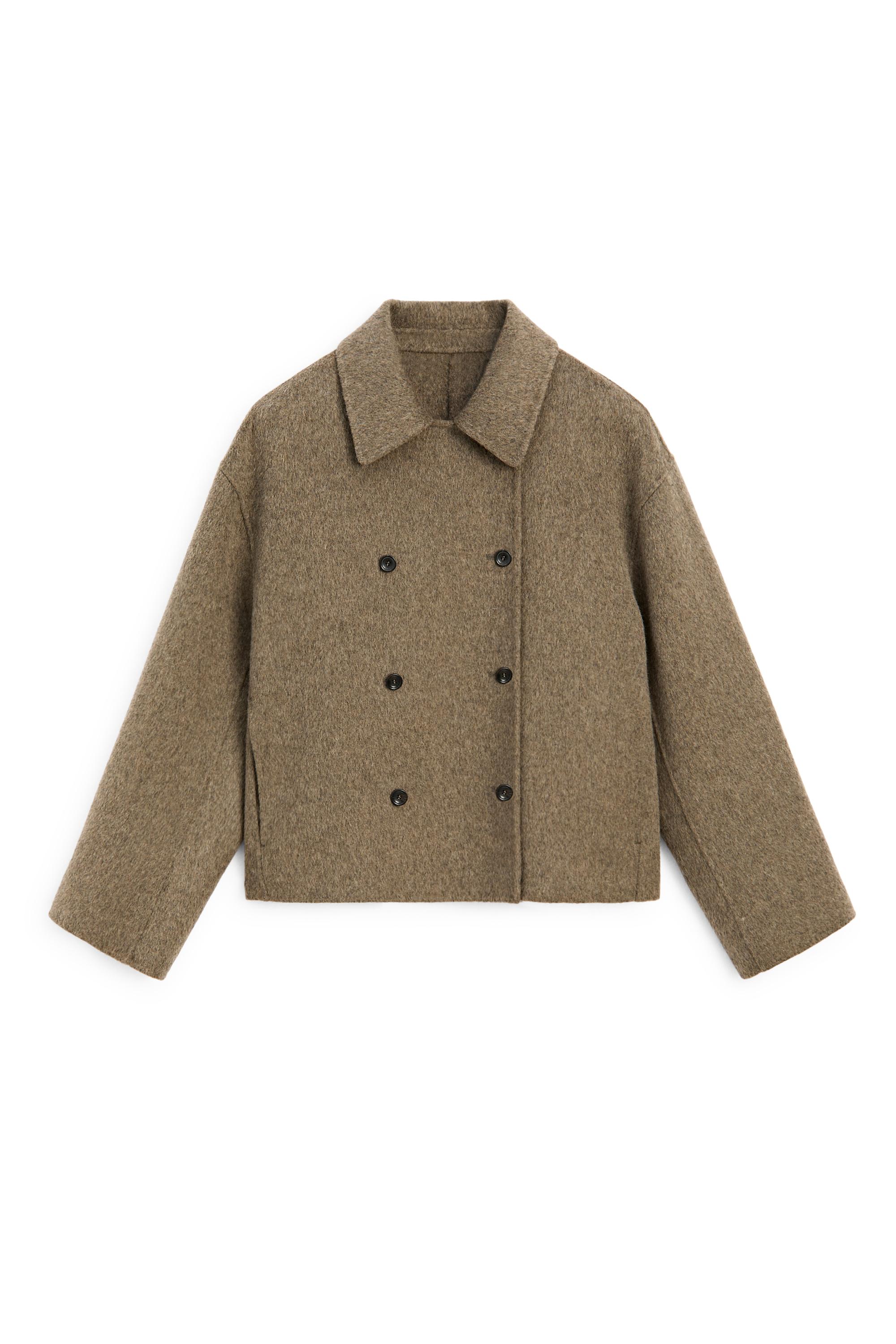 ジャケット・アウター SULLEN TOKYO WOOL SHORT PEAT COAT Short wool-blend trench coat - Brown | ZARA United States