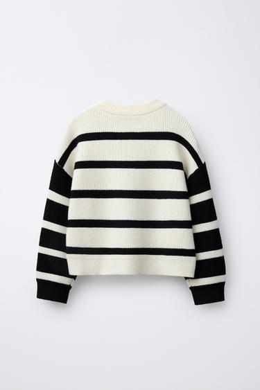 STRIPED KNIT SWEATER - striped by Zara - Image 1