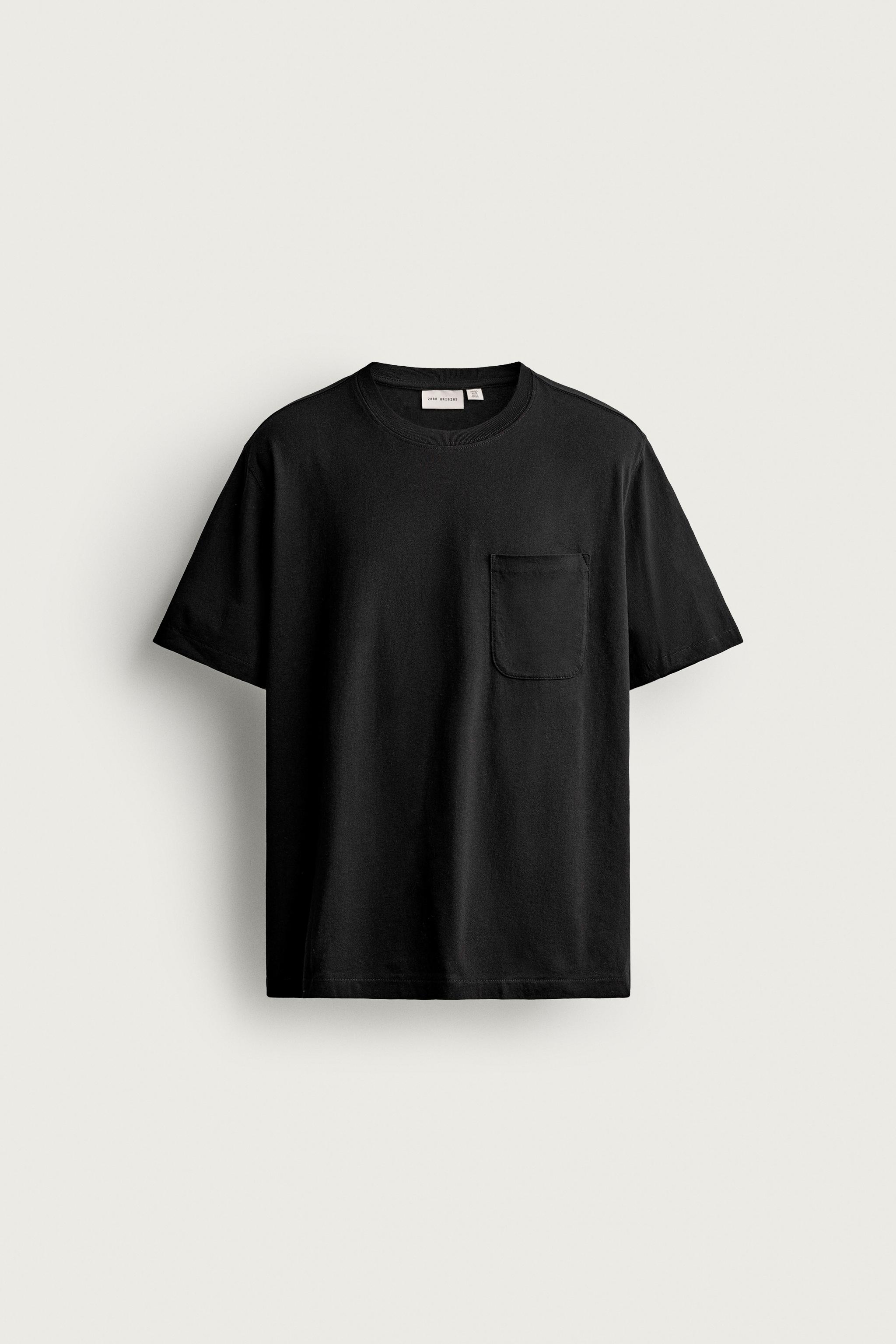 Мужские футболки Zara RELAXED FIT LIGHTWEIGHT T-SHIRT — фото 8