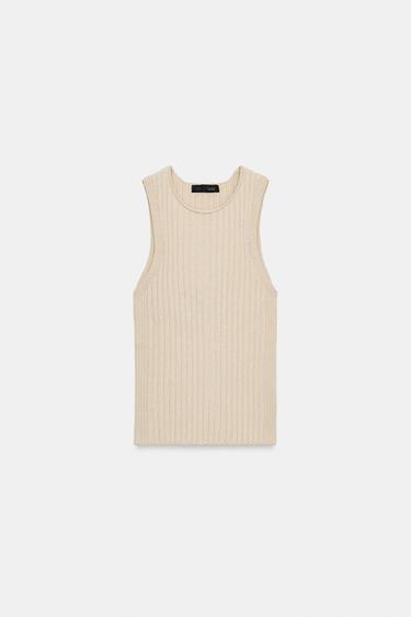 JERSEY PUNTO MANGA SISA - Visón de Zara - Imagen 0