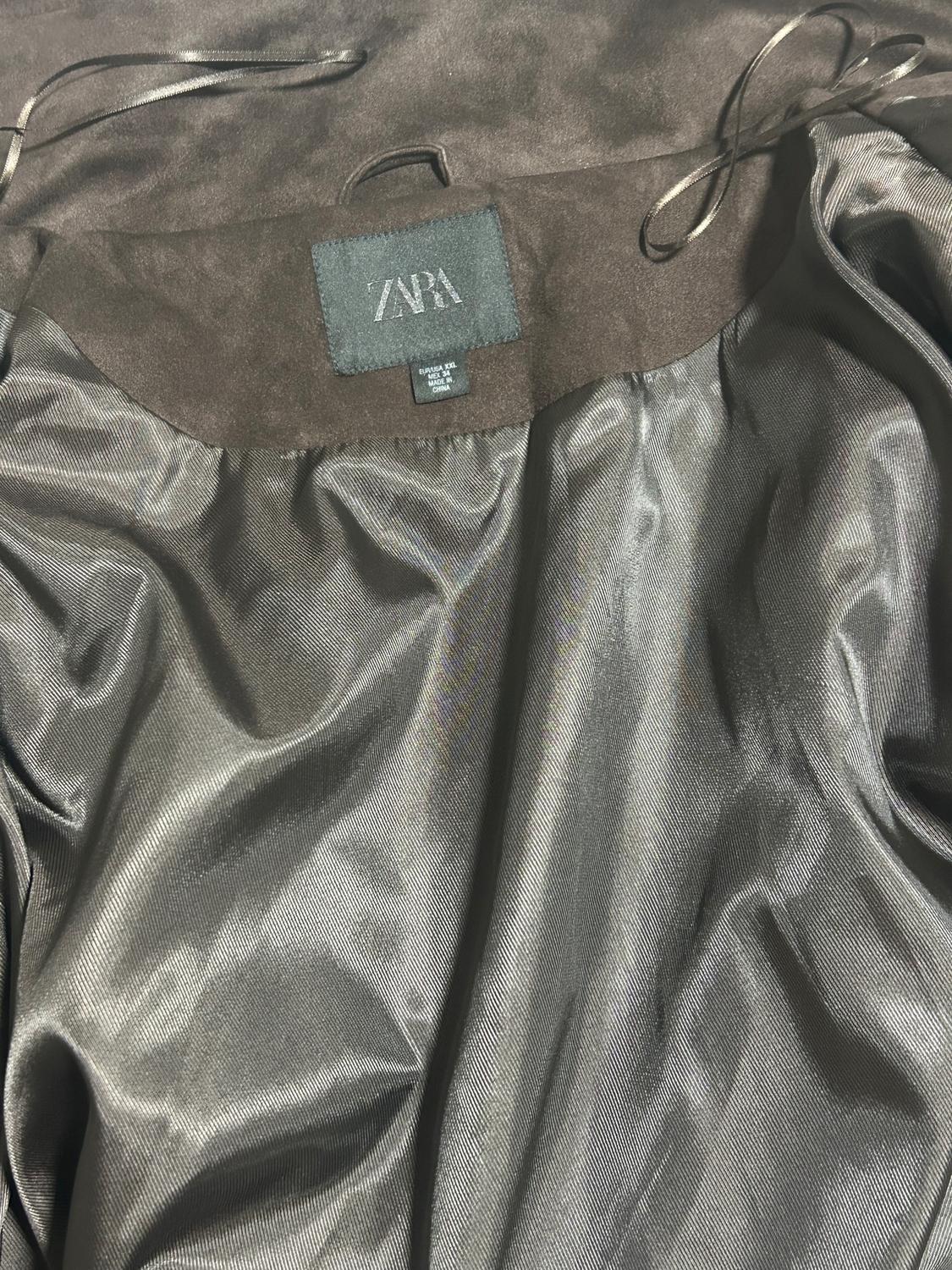 FAUX SUEDE BOMBER JACKET - Image 5