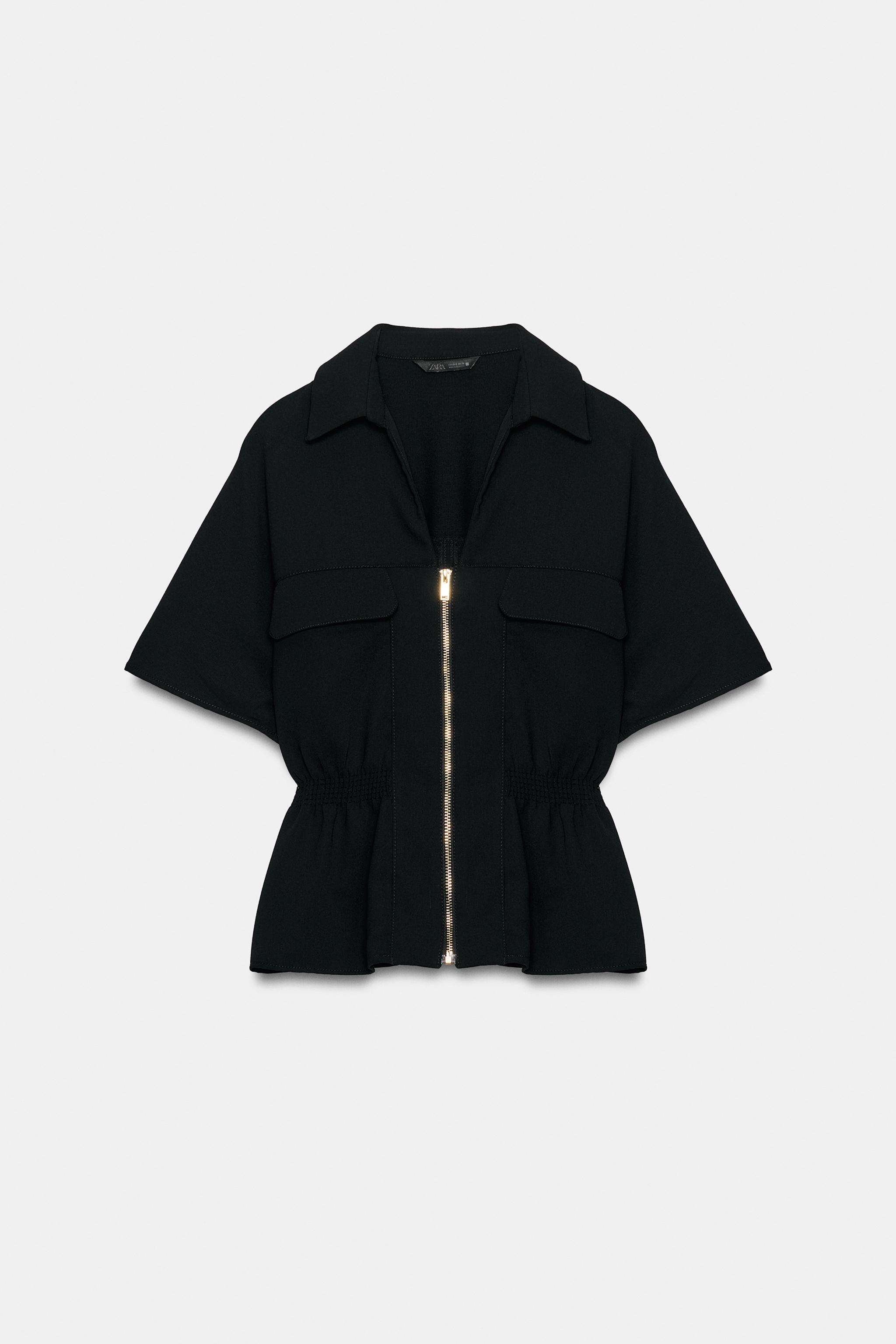 Zip-Up Blouse by Zara