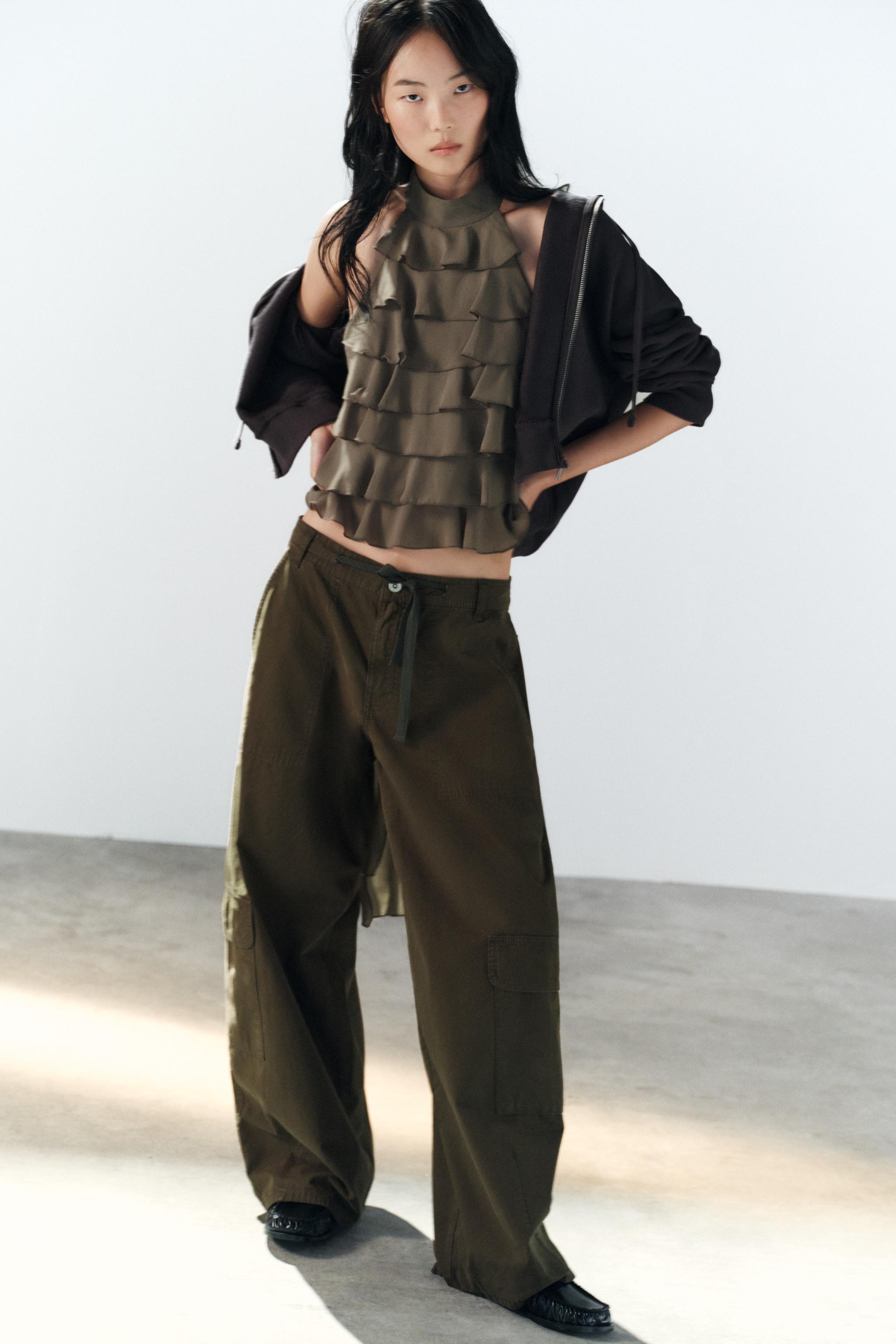 TOP HALTER EN GEORGETTE