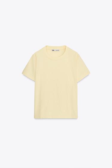 CAMISETA MANGA CORTA - Amarillo de Zara