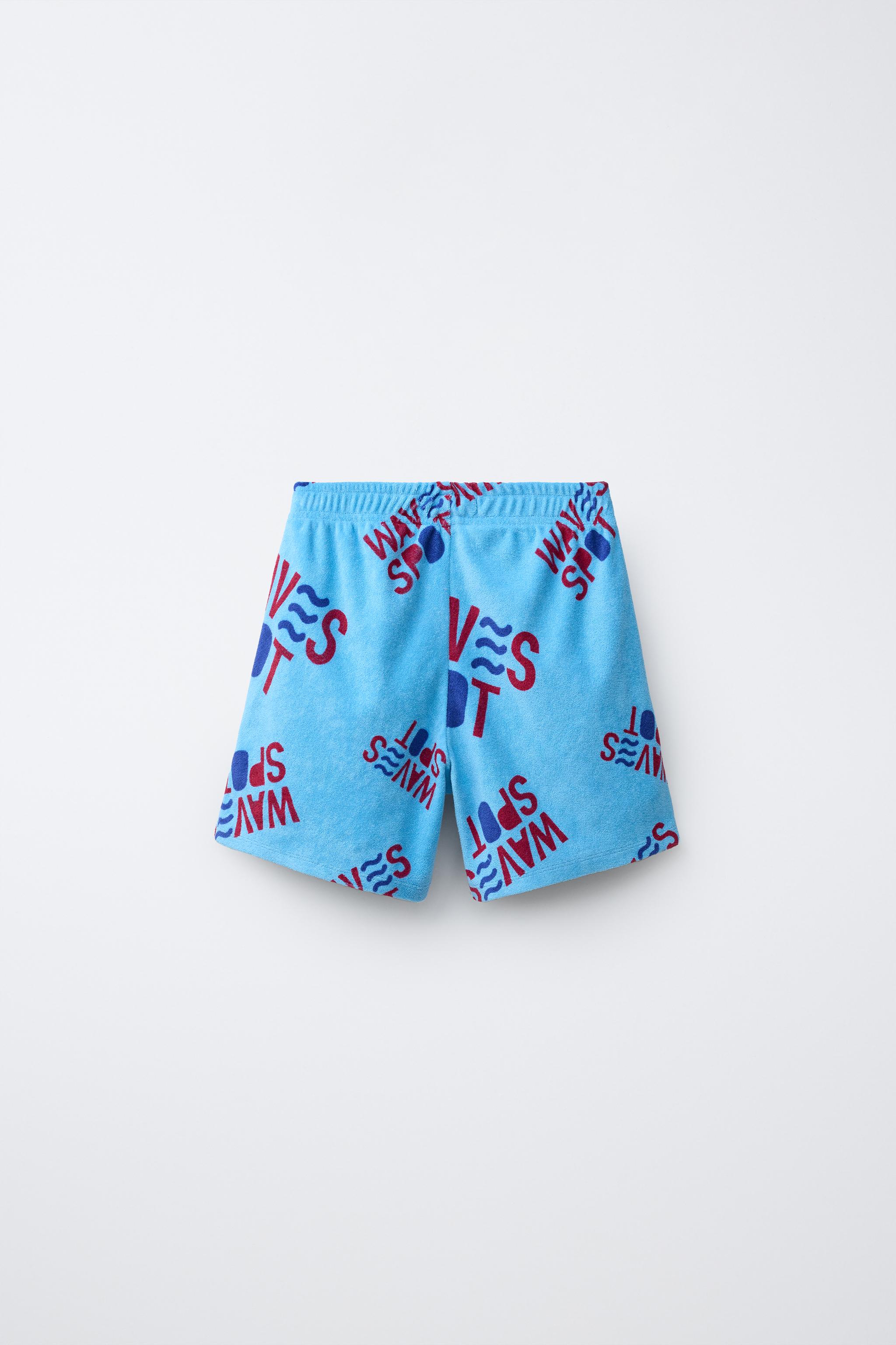 SHORT EFFET ÉPONGE VAGUES