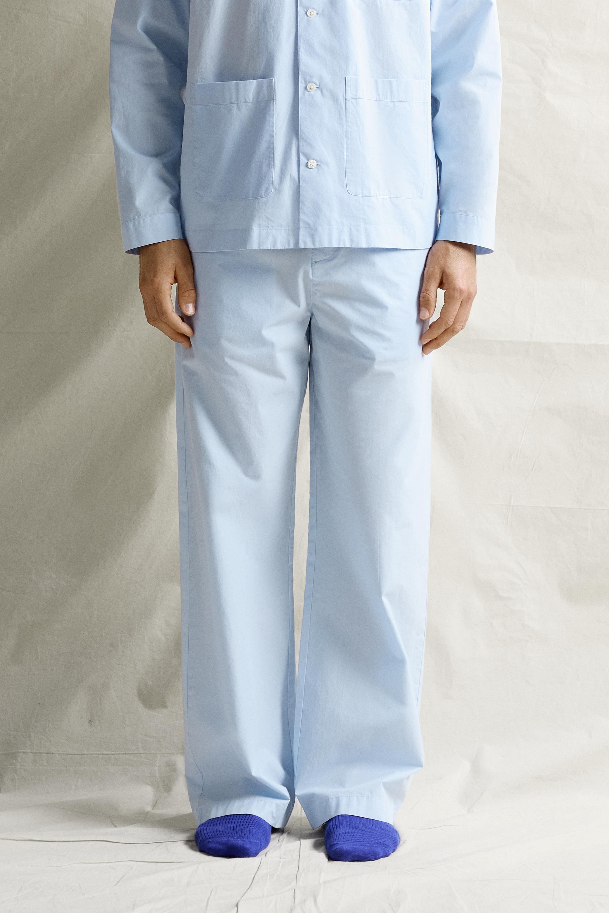 COTTON POPLIN PAJAMA PANTS