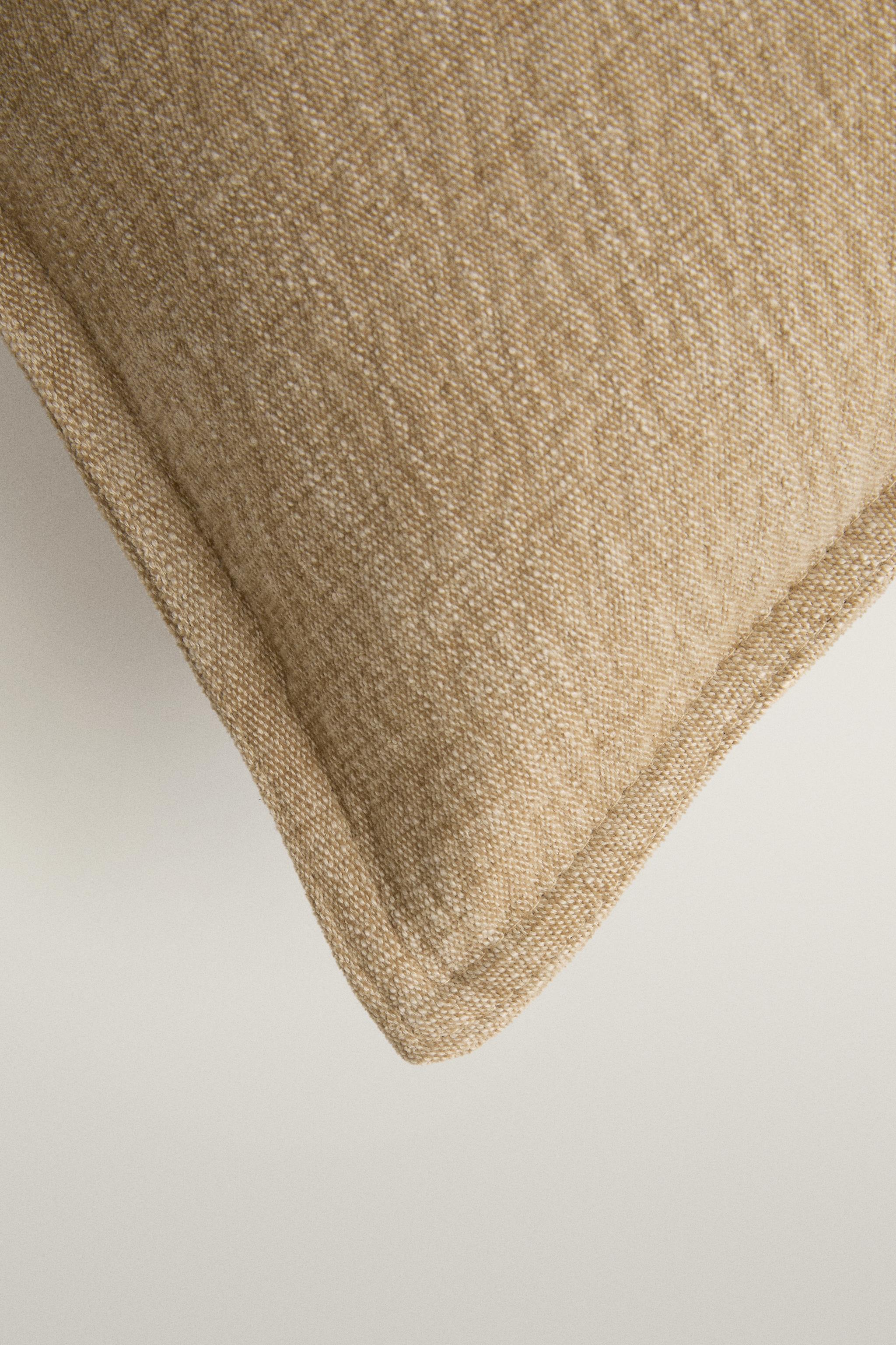 HOUSSE DE COUSSIN LIN UNIE
