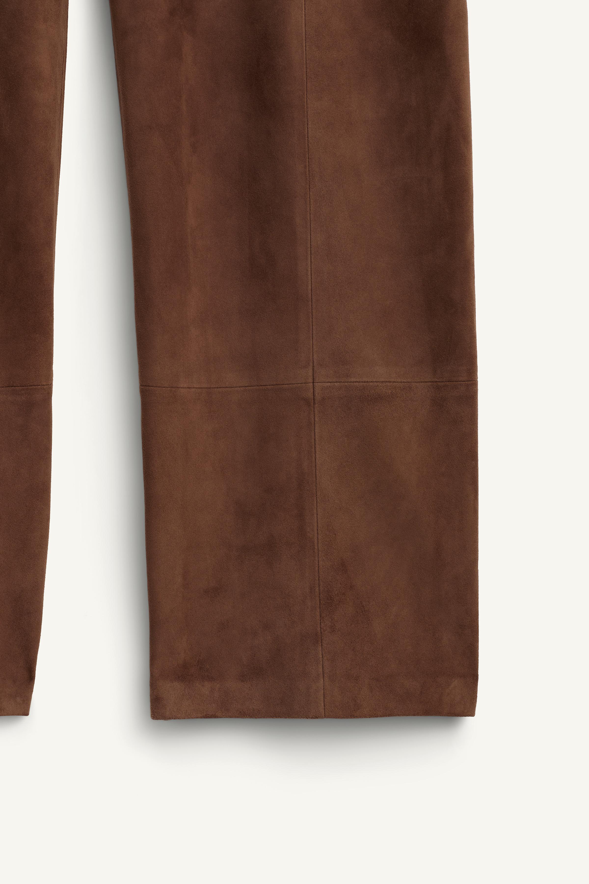 PANTALON À PINCES EN DAIM 100% ÉDITION LIMITÉE