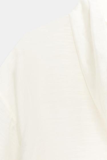 ZW COLLECTION SCARF SHIRT - White by Zara - Image 8