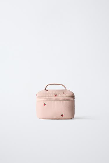 حقيبة أدوات شخصية فراولات - وردي الخاص بـ Zara