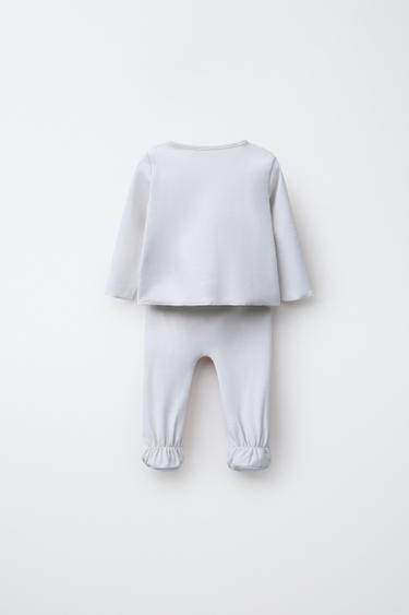 LAYETTE SET AND POUCH - Pastel blue by Zara