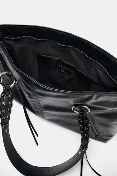 SHOPPER FRANGES - Noir de Zara - Image 5