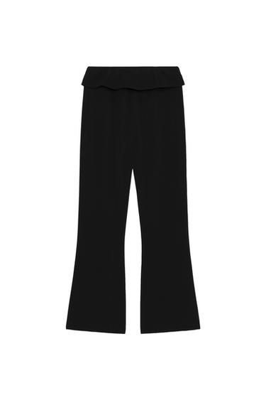 SOSHIOTSUKI X ZARA ロールアップウエストパンツブラックZaraのSOSHIOTSUKI X ZARA ロールアップウエストパンツ - ブラック 