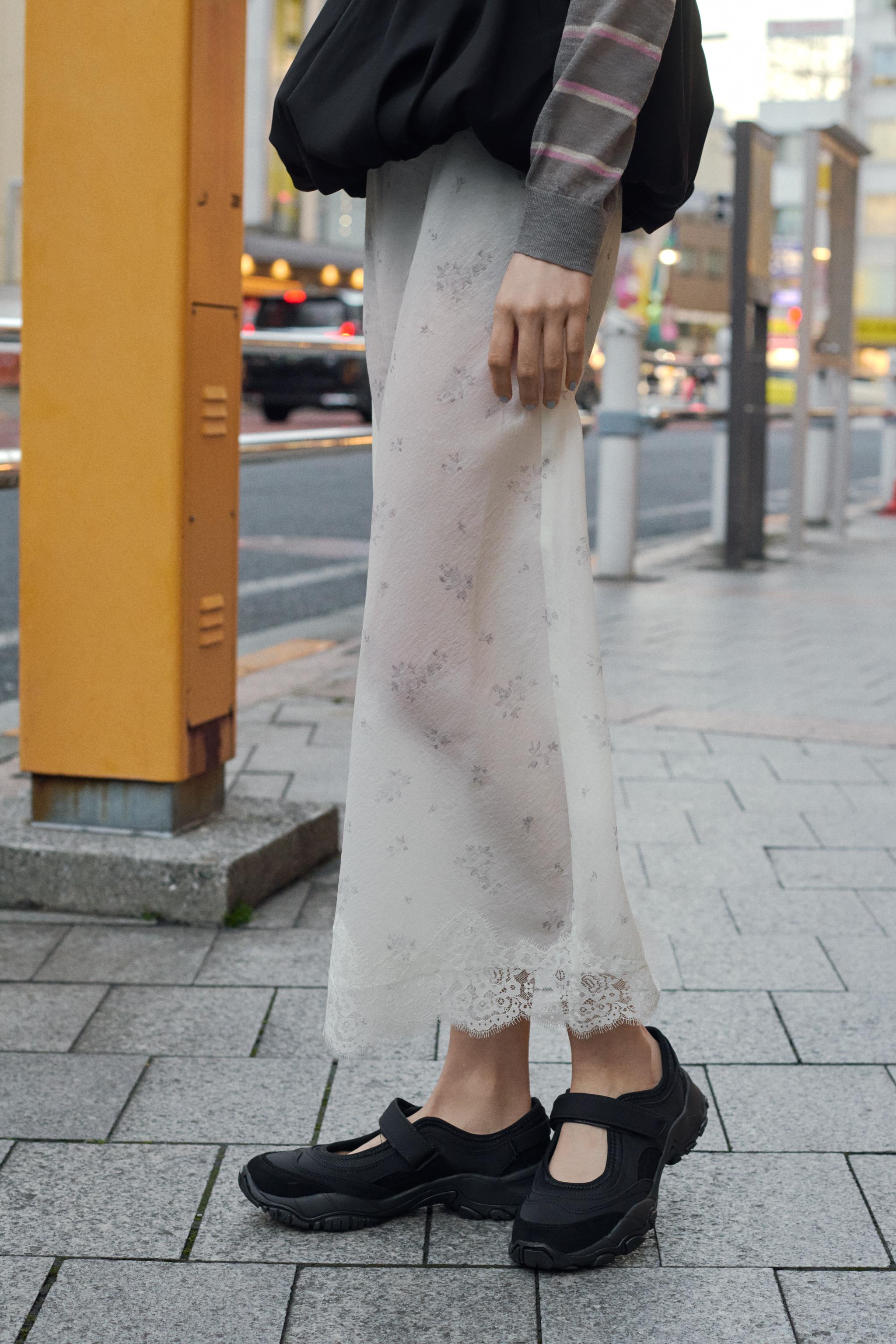 チャンキーコンビバレエシューズ - ブラック | ZARA Japan / 日本
