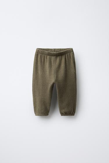 SOFT TOUCH JOGGING TROUSERS - Khaki by Zara - Image 0